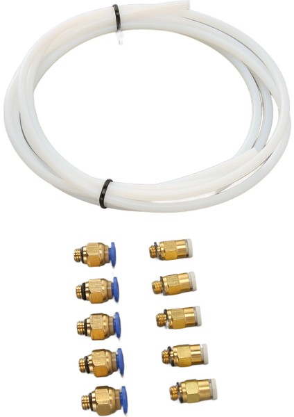 3D Yazıcı Için 1,75 mm Filament Pla Abs Için Pc4 M6 KJH04 M6 Pnömatik Bağlantı Parçalı Ptfe Boru (Yurt Dışından)