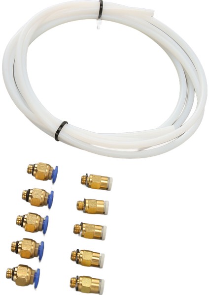 3D Yazıcı Için 1,75 mm Filament Pla Abs Için Pc4 M6 KJH04 M6 Pnömatik Bağlantı Parçalı Ptfe Boru (Yurt Dışından)