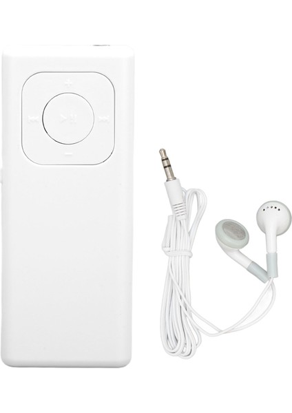 Mp3 Çalar Kayıpsız Ses Desteği 64G Hafıza Kartı Taşınabilir Küçük Müzik Çalar Öğrenciler Seyahat Iş Beyaz (Yurt Dışından)