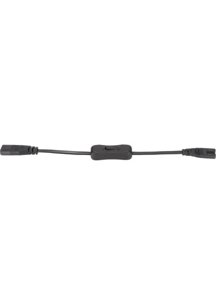 Iec 320 C8 - Iec 320 C7 Kablosu Erkek - Dişi Güç Uzatma Adaptörü Kablosu Anahtarlı Masa Lambası Için 100‑250V 0,98FT (Yurt Dışından)
