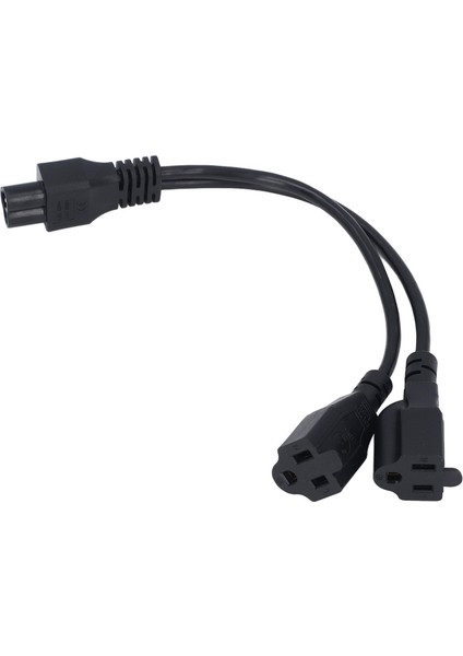 Iec 320 C6 Erkekten Çifte 5‑15P Dişi Ayırıcı Adaptörü C6 Ila 5‑15P Y Ayırıcı Güç Kablosu Dönüşüm Uzatma Kablosu (Yurt Dışından)