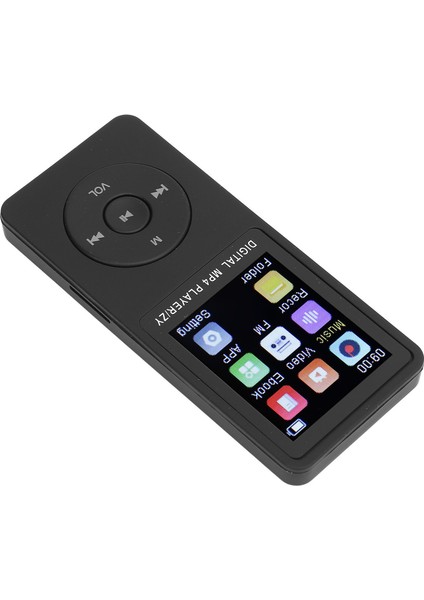 Bluetooth 5.0 Hifi 1.8 Inç Ekranlı Taşınabilir Mp3 Müzik Çalar Fm Radyo Ses Kaydedici E-Kitap Spor Koşu Siyah (Yurt Dışından)