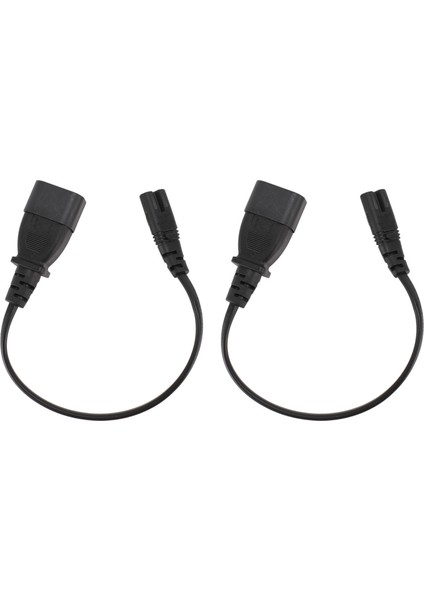 IEC320 C14 Erkek - IEC320 C7 Dişi Güç Adaptörü Kablo Kordonu 30CM Dizüstü Bilgisayar Masa Lambası Hoparlör Yazıcı Dijital Kamera (Yurt Dışından)