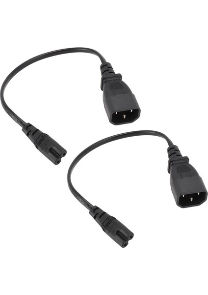 IEC320 C14 Erkek - IEC320 C7 Dişi Güç Adaptörü Kablo Kordonu 30CM Dizüstü Bilgisayar Masa Lambası Hoparlör Yazıcı Dijital Kamera (Yurt Dışından)
