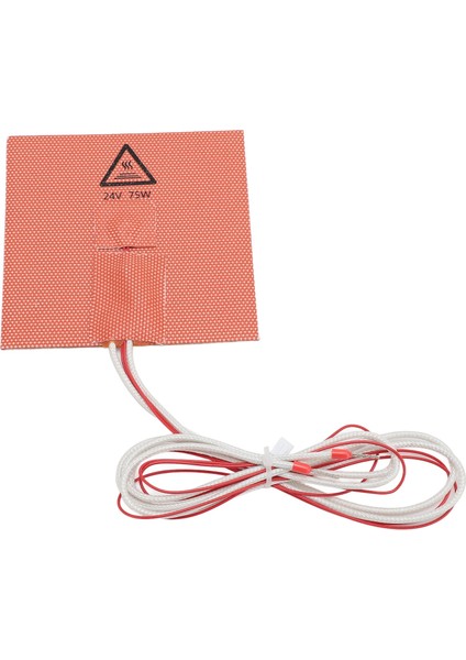 3D Yazıcı Sıcak Yatak Isıtma Pedleri 100X100MM 24V 75W Yüksek Sıcaklığa Dayanıklı Yapışkan Destekli Vonon 0/0.1/0.2 (Yurt Dışından)