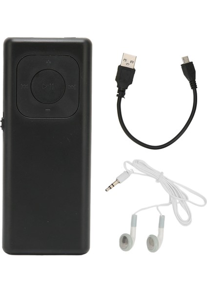 Mp3 Çalar Kayıpsız Ses Desteği 64G Hafıza Kartı Taşınabilir Mini Müzik Çalar Çalışma Iş Dinlenme Siyah (Yurt Dışından)