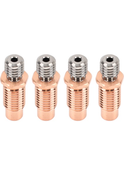 4 Adet 3D Yazıcı Tüm Metal Heatbreak Profesyonel Bakır Alaşımlı Ekstruder Boğaz Borusu Değiştirme 3D Yazıcı Aksesuarları Için V6 Altıgen Kenarlı (Yurt Dışından)