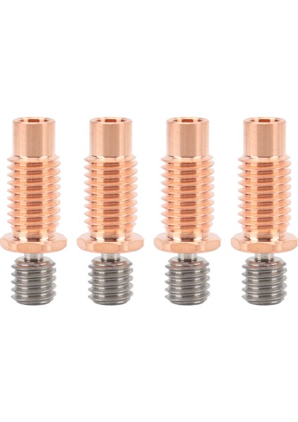 4 Adet 3D Yazıcı Tüm Metal Heatbreak Profesyonel Bakır Alaşımlı Ekstruder Boğaz Borusu Değiştirme 3D Yazıcı Aksesuarları Için V6 Altıgen Kenarlı (Yurt Dışından)