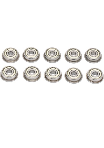 10 Adet Yazıcı Bilyalı Rulman Mini Metal Çift Kalkan Flanş 3D Baskı Mekanik Parçaları (Yurt Dışından)