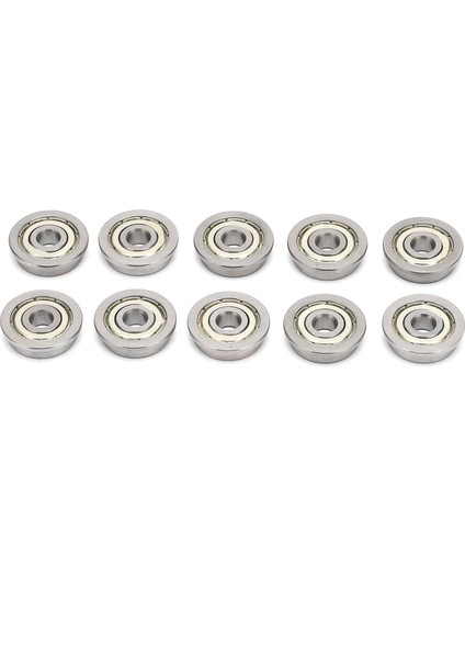 10 Adet Yazıcı Bilyalı Rulman Mini Metal Çift Kalkan Flanş 3D Baskı Mekanik Parçaları (Yurt Dışından)