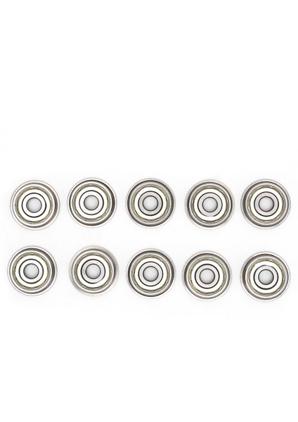 10 Adet Yazıcı Bilyalı Rulman Mini Metal Çift Kalkan Flanş 3D Baskı Mekanik Parçaları (Yurt Dışından)