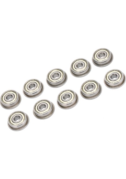 10 Adet Yazıcı Bilyalı Rulman Mini Metal Çift Kalkan Flanş 3D Baskı Mekanik Parçaları (Yurt Dışından)
