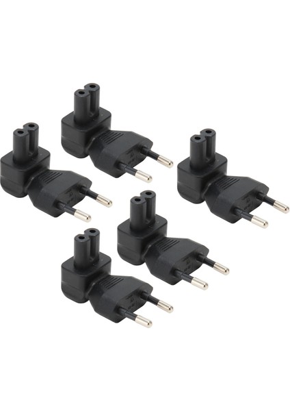 5 Adet IEC320 C7 Güç Adaptörü Erkek - IEC320 C7 Dişi Güç Fişi Adaptörü Dirsek Konnektörü (Yurt Dışından)