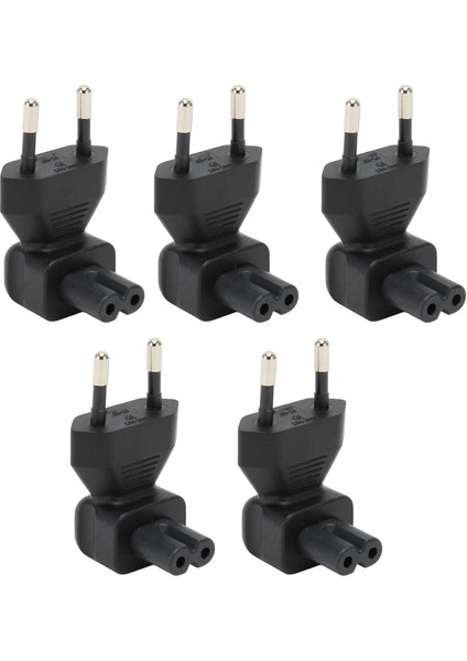 5 Adet IEC320 C7 Güç Adaptörü Erkek - IEC320 C7 Dişi Güç Fişi Adaptörü Dirsek Konnektörü (Yurt Dışından)