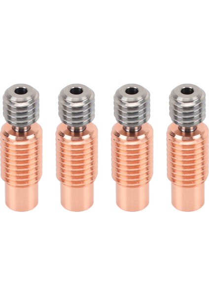 4 Adet 3D Yazıcı Tüm Metal Heatbreak Profesyonel Bakır Alaşımlı Ekstruder Boğaz Borusu Değiştirme 3D Yazıcı Aksesuarları Için V6 (Yurt Dışından)