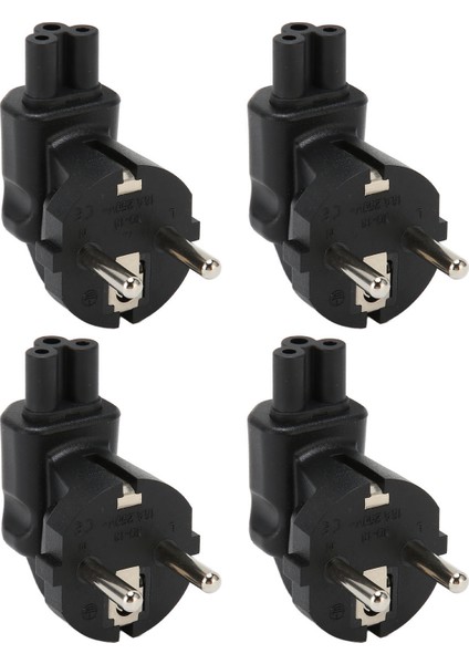 4 Adet Eu4.8mm - IEC320 C5 Güç Adaptörü Evrensel Standart Bilgisayar Güç Adaptörü 100‑ (Yurt Dışından)