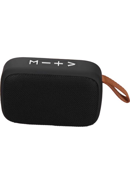 Mini Bluetooth Hoparlör Stereo Subwoofer Destekli Hafıza Kartı Taşınabilir Kablosuz Hoparlör El Askısı Siyah (Yurt Dışından)