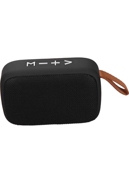 Mini Bluetooth Hoparlör Stereo Subwoofer Destekli Hafıza Kartı Taşınabilir Kablosuz Hoparlör El Askısı Siyah (Yurt Dışından)