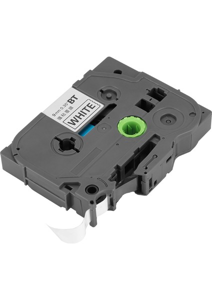 TZE221 Ptouch Siyah Beyaz Lamine Etiket Bandı 9mm BT-221 ile Uyumludur (Yurt Dışından) modelleri