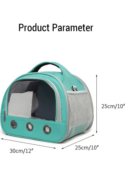 Taşınabilir Hamster Taşıma Çantası Nefes Kobay Açık Havada Şeffaf Pencere ile Çanta Tavşanlar Küçük Hayvan Seyahat Çantası Omuz Askısı ile (Yurt Dışından)