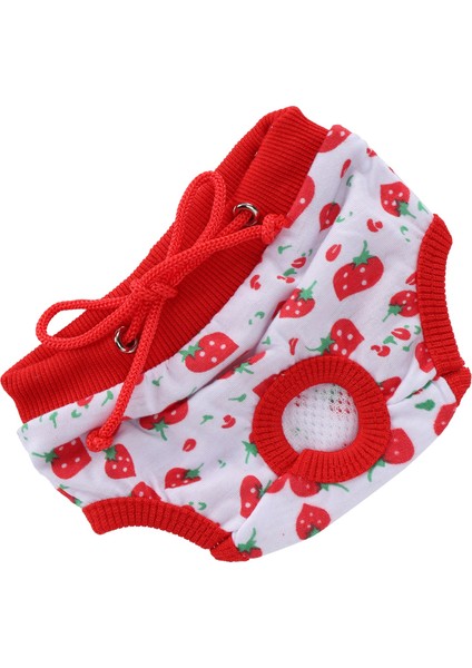 Pet Domuz Fizyolojik Pantolon Çilek Desen Domuz Sıhhi Iç Çamaşırı Kullanımlık Bebek Bezleribeyaz M (Yurt Dışından)