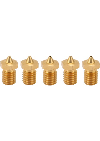 5 Adet Cht V6 3D Yazıcı Nozulu 3 Delikli Yüksek Akışlı Yazıcı Ekstruder Pirinç Nozulları 1,75 mm Pla Abs Tpu Pa Malzemeler 0,8 mm (Yurt Dışından)