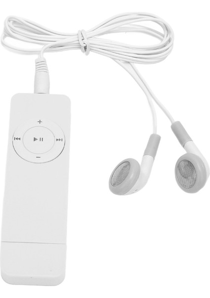 Mp3 Çalar Kayıpsız Ses Desteği 64 Gb'a Kadar Mini Müzik Çalar Öğrenciler Koşu Seyahat Beyaz (Yurt Dışından)