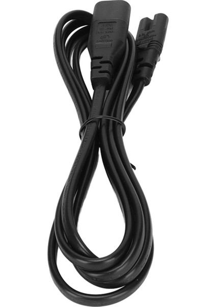 IEC320 C8 Ila IEC320 C7 Güç Kablosu Su Geçirmez Isıya Dayanıklı Adaptör Uzatma Kablosu 5,9 Ft 100‑240 V (Yurt Dışından)