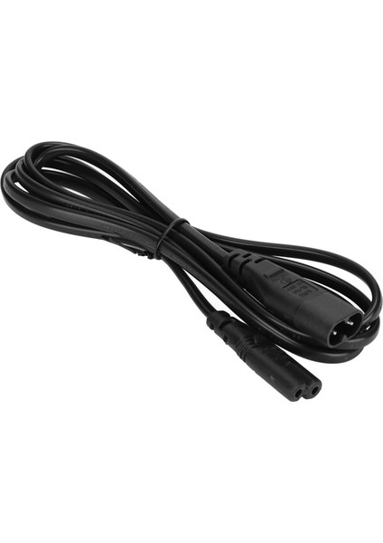 IEC320 C8 Ila IEC320 C7 Güç Kablosu Su Geçirmez Isıya Dayanıklı Adaptör Uzatma Kablosu 5,9 Ft 100‑240 V (Yurt Dışından)