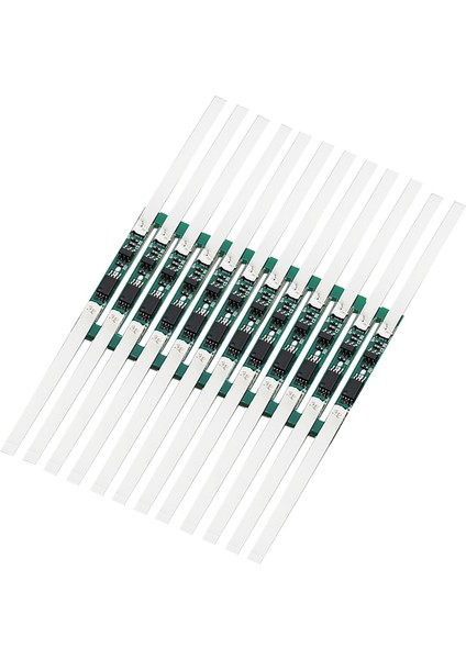10 Adet 3.7V Li Ion Pil Koruma Kartı Aksesuarı 2‑3A Akım Nikel 18650 Aşırı Deşarj Li Ion Pil Kartı (Yurt Dışından)