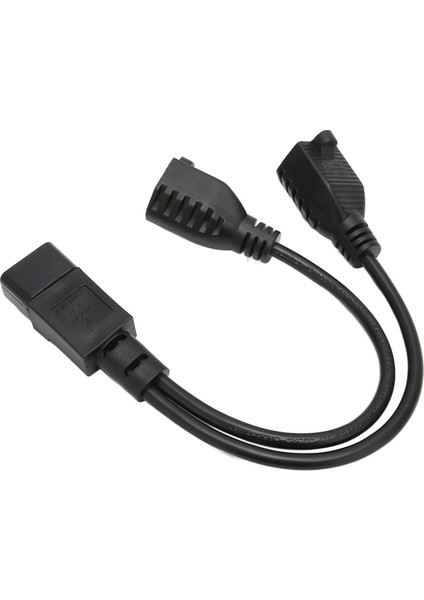 Y Ayırıcı Güç Fişi Kablosu Iec 320 C14 Erkekten Çifte 5 15R Dişi Ayırıcı Adaptör Kablosu 11,8 Inç 10A 125‑ (Yurt Dışından)