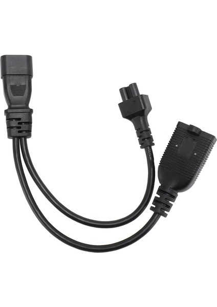 IEC320 C14 Ila C5 ve Nema 5‑20R Güç Kablosu IEC320 C14 Erkek Ila C5 ve Nema 5‑20R Dişi Y Ayırıcı Güç Kablosu 32 cm (Yurt Dışından)