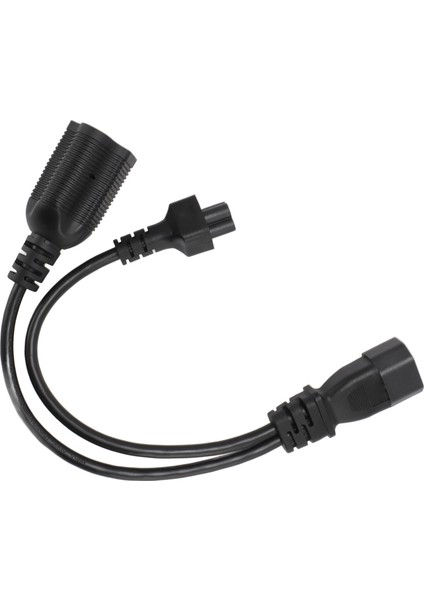 IEC320 C14 Ila C5 ve Nema 5‑20R Güç Kablosu IEC320 C14 Erkek Ila C5 ve Nema 5‑20R Dişi Y Ayırıcı Güç Kablosu 32 cm (Yurt Dışından)