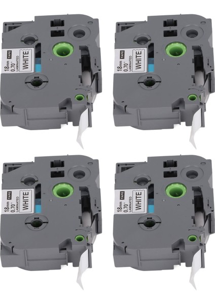 Etiket Yapıcı Bant 18MM Genişlik 8m Uzunluk Siyah Üzerine Beyaz Etiket Yapıcı Yedekleri Tze 141 Için Tze 241 Için Tze 541 Için Tze 641 Için Beyaz Kutu 4'lü (Yurt Dışından) modelleri