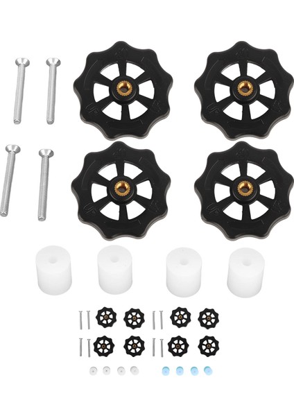 3D Yazıcı Isıtma Yatağı Dengeleme Parçası Iyi Kararlılık Yüksek Sertlik Aşınma Korozyon Direnci M4 Başparmak Tekerleği Ender 5 Plusbeyaz Siyah (Yurt Dışından) fırsatları