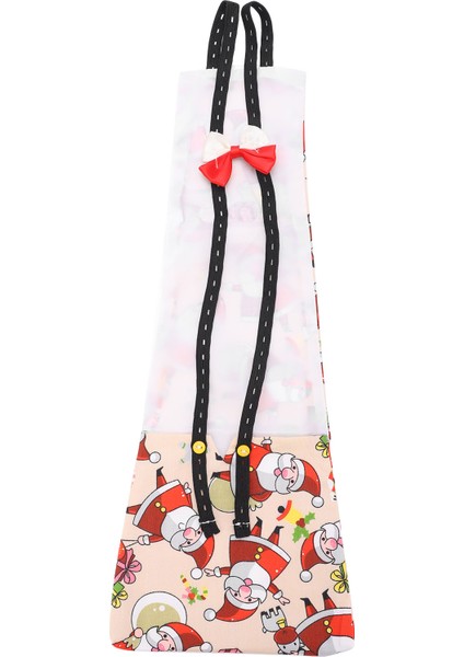 Tavuk ve Ördek Genel Çocuk Bezi Su Geçirmez Ayarlanabilir Yıkanabilir ve Tekrar Kullanılabilir Çocuk Bezi (Creamcoloured Christmas M) (Yurt Dışından)