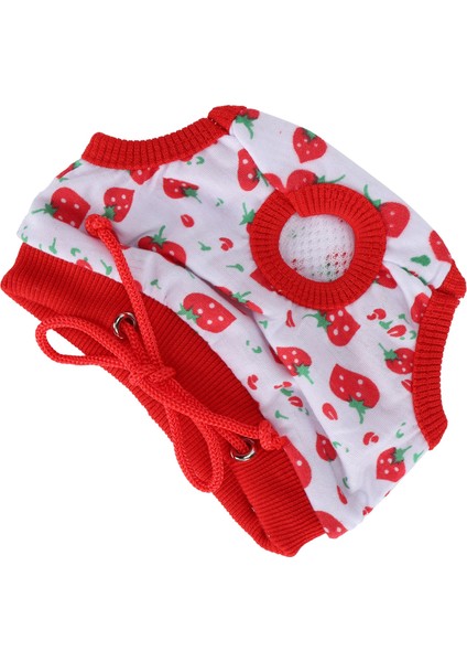 Pet Domuz Fizyolojik Pantolon Çilek Desen Domuz Sıhhi Iç Çamaşırı Kullanımlık Bebek Bezleribeyaz S (Yurt Dışından)