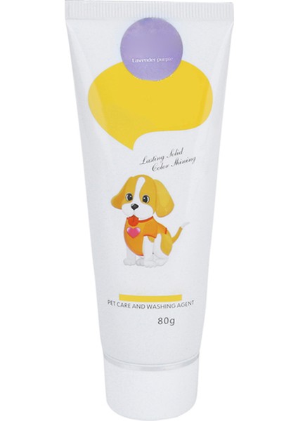Hayvan Saç Boyası Jel Yarı Kalıcı Geçici Pet Kürk Boyama Kullanımı Kolay Evcil Hayvan Malzemeleri (Lavanta Mor 80ML) (Yurt Dışından)