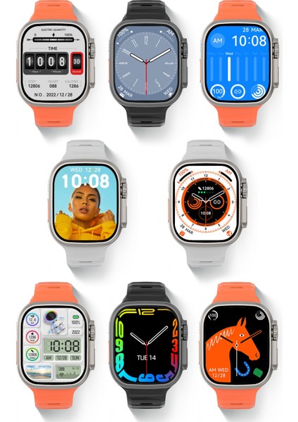 Prepare Ultra 2 Akıllı Saat Çelik Kordon Hediyeli Gri Kasa 49MM Nfc Bildirim Sesli Arama Özellikli LG68 indirimleri