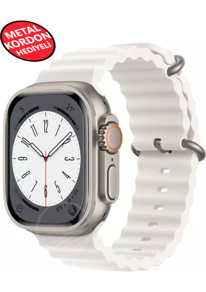 Prepare Ultra 2 Akıllı Saat Çelik Kordon Hediyeli Gri Kasa 49MM Nfc Bildirim Sesli Arama Özellikli LG68