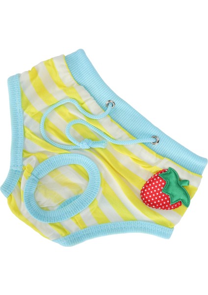 Pet Domuz Fizyolojik Pantolon Çilek Desen Domuz Sıhhi Iç Çamaşırı Kullanımlık Bebek Bezisarı L (Yurt Dışından)