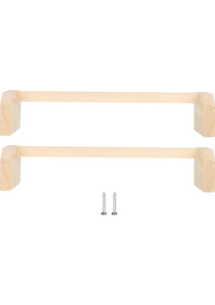 2 Adet Tavuk Levrek Ahşap Büyük Kuş Standı Eğitim Tavuklar Roosting Standı Doğal Pet Malzemeleri (Yurt Dışından)