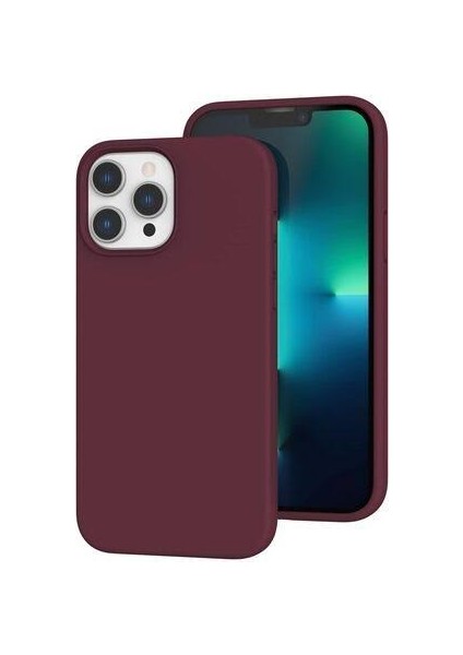 Iphone 13 Pro Max Uyumlu 3'lü Lansman Kamera Korumalı Kılıf Seti Dış Yumuşak İçi Kadife