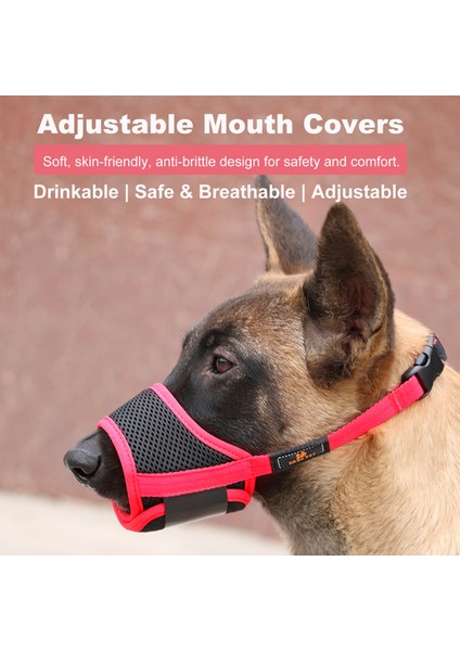 Köpek Namlu Köpek Ağız Kapak Anti Bite Anti Kötüye Köpek Ağız Kapak Su Geçirmez Köpek Dur Barker Nefes Ayarlanabilir Köpek Namlu Için Küçük, Orta, Büyük Köpekler Siyah (Yurt Dışından)