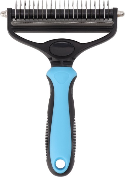 Pet Bakım Fırçası 2 In 1 Pet Dökülme Fırça Kaldır Düğümlü Kürk Pet Dematting Tarak Köpekler Kediler Için (Yurt Dışından)