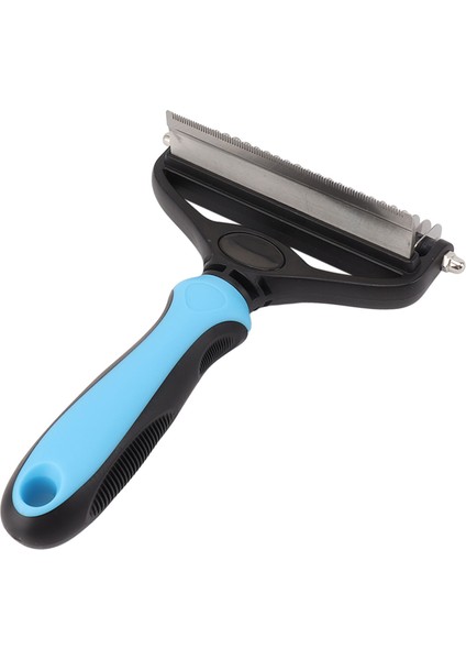Pet Bakım Fırçası 2 In 1 Pet Dökülme Fırça Kaldır Düğümlü Kürk Pet Dematting Tarak Köpekler Kediler Için (Yurt Dışından)