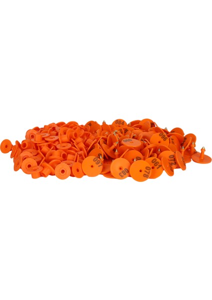 100 Adet Kalınlaşmış Koyun Kulak Etiketi Numarası Işaretleyici Kimlik Kartı Bilgi Yönetimi (Yurt Dışından)