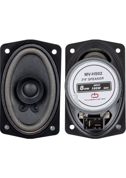 3x4 7.5X10 cm 8 Ohm Max 100 Watt Oval Oto Hoparlör (5131)