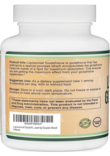 Liposomal Glutatyon 500 mg – 60 Kapsül – Yüksek Emilimli Gıda Takviyesi fiyatları