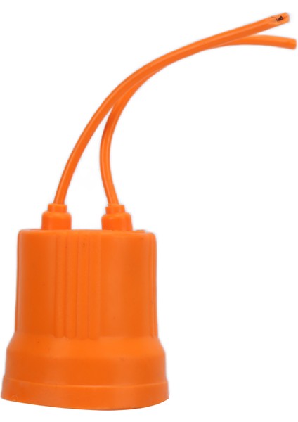 Isı Lambası Soketi Kızılötesi Yetiştiriciliği Isı Ampul Soketi Kümes Hayvanları ve Hayvancılık Için Kuluçka 220-240VORANGE Küçük Lamba Soketi (Yurt Dışından)